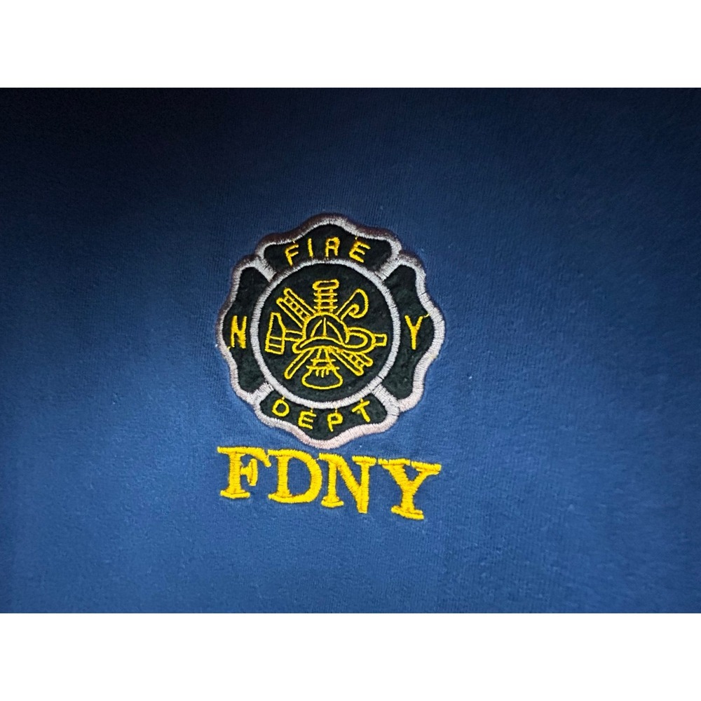 Vintage 90's New York City Fire Department Embroidered T-Shirt Sz Mens XL